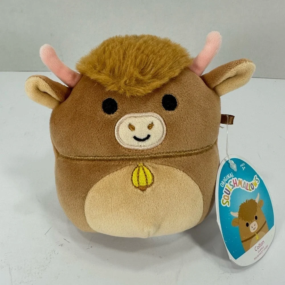 Squishmallows Brown and Tan Stuffed Animal Plush size 5”brand new